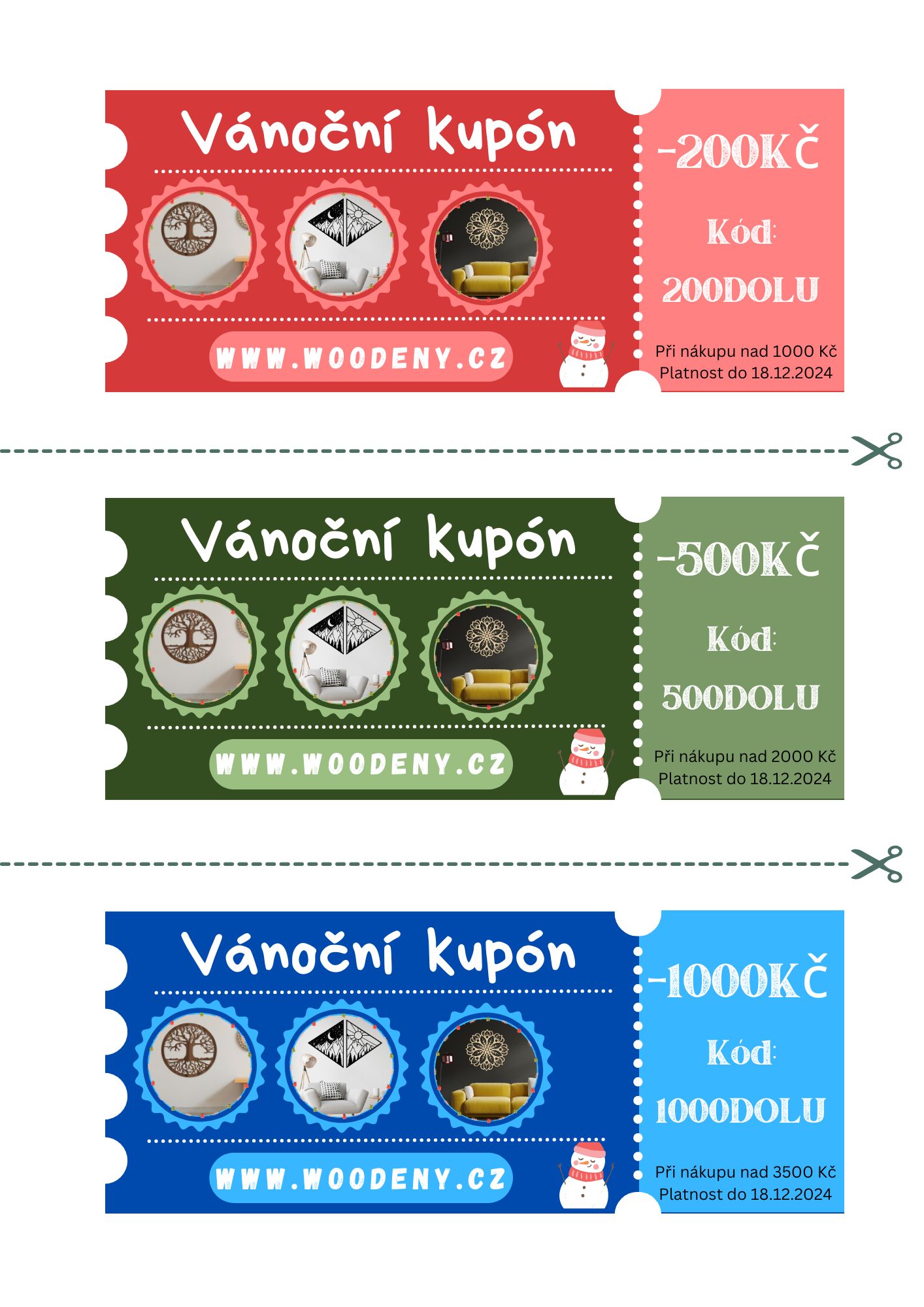 WOODENY SLEVOVÉ KUPÓNY